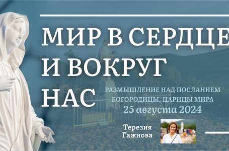 Звукозапись размышлений над посланием от 25.08.2024 (Терезия Гажиова)