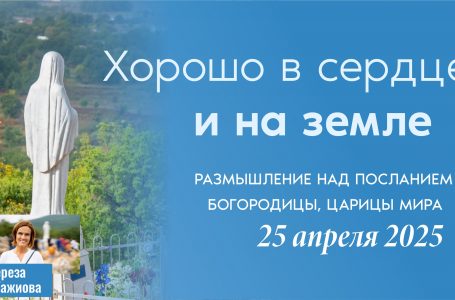 Звукозапись размышлений над посланием от 25.04.2025 (Терезия Гажиова)